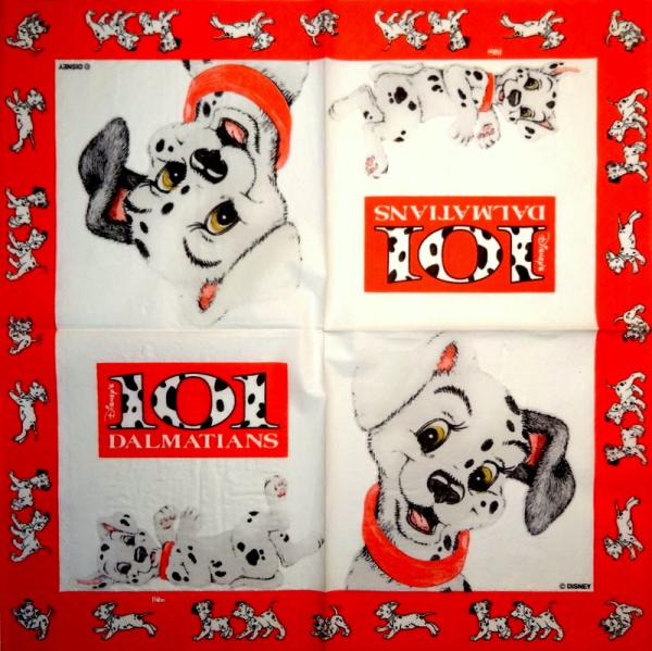 HUN-609 Hunde - 3-lagig - Bibo - 101 Dalmatiner